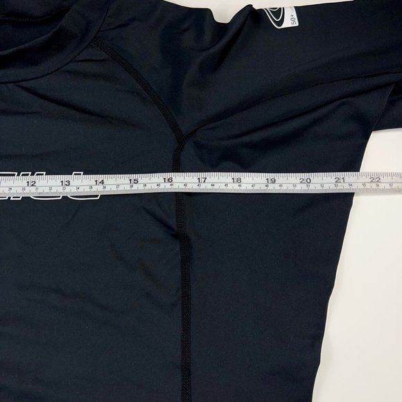 O'Neill Mens 50+ Rash Guard Black Stretch Long Sleeve Performance Fit XXL New - Picture 10 of 11